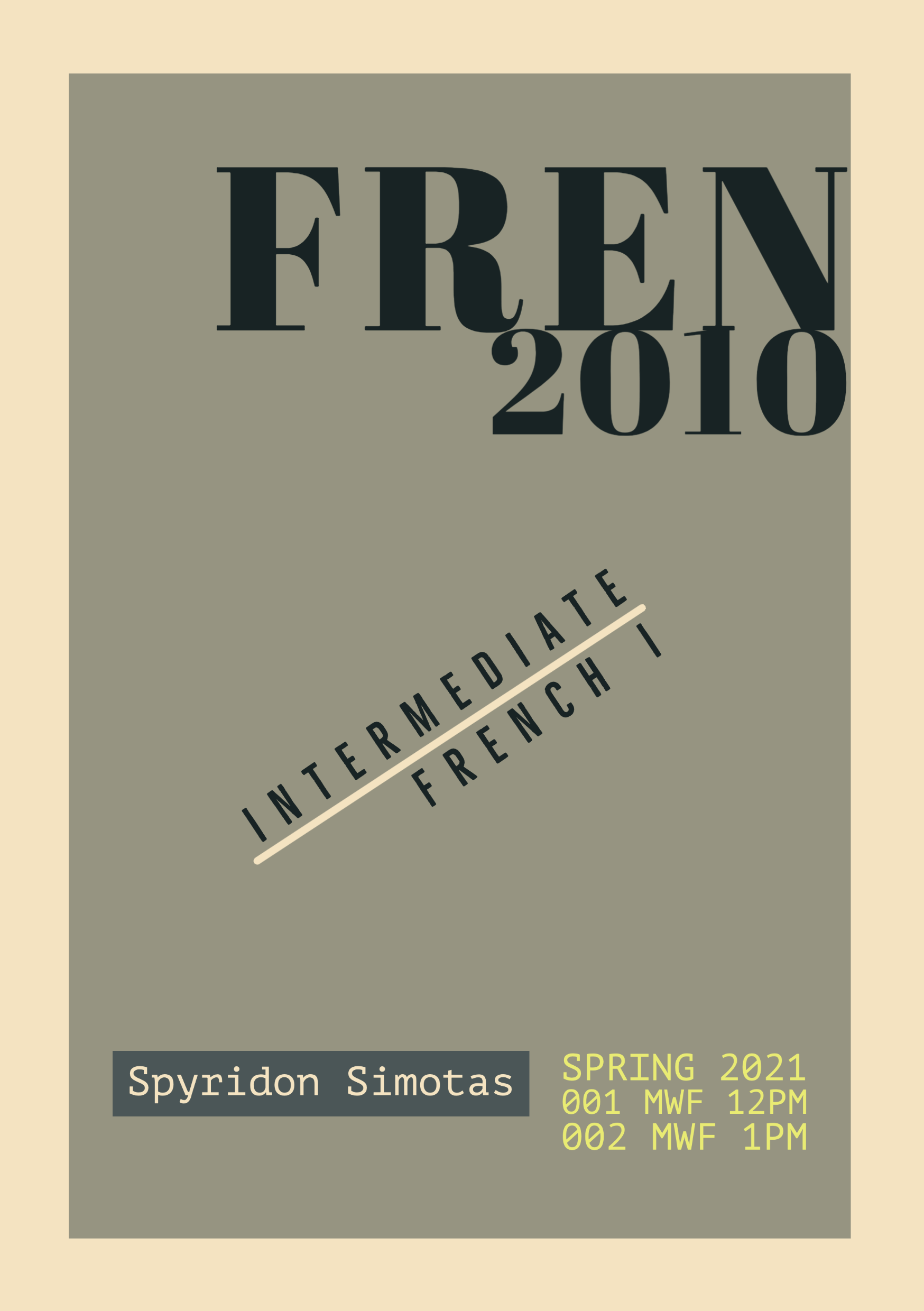 FREN 2010 Poster